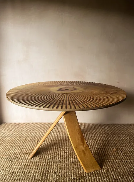 Vintage Bespoke Artisan Made Wooden Table