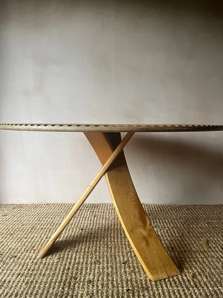 Vintage Bespoke Artisan Made Wooden Table