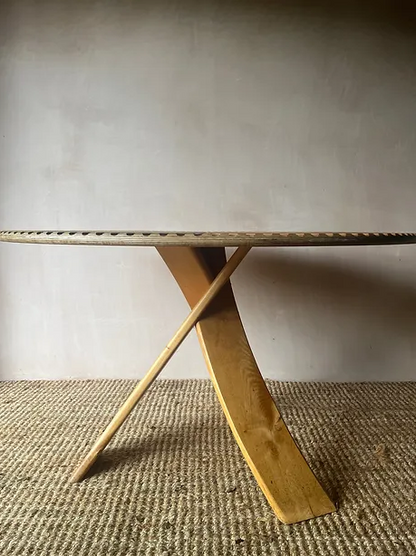 Vintage Bespoke Artisan Made Wooden Table