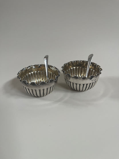 Pair of Silver Plate Salts by Mappin and Webb