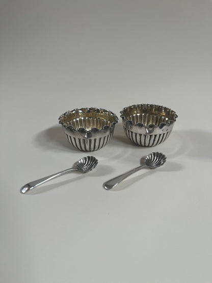 Pair of Silver Plate Salts by Mappin and Webb